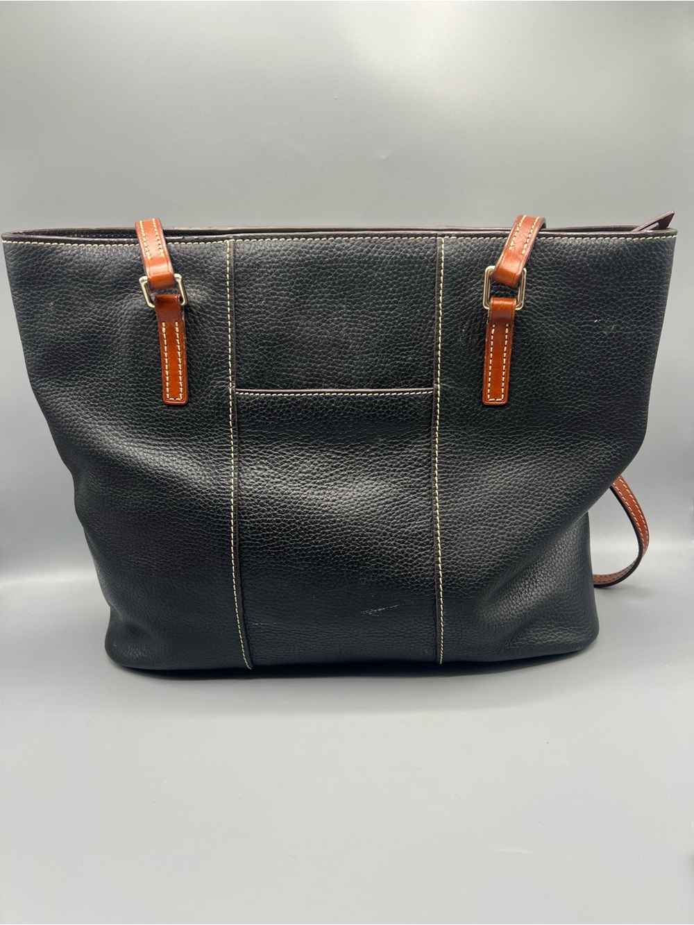 Dooney & Bourke Black Pebbled Leather Lexington Tote - Picture 2 of 6